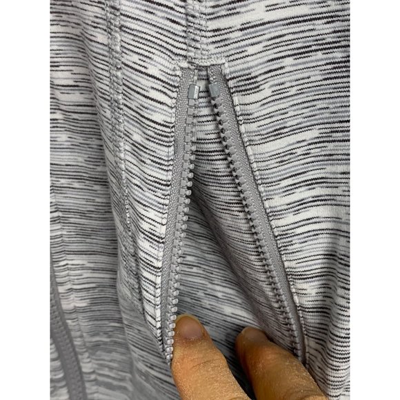 Lululemon Define Jacket Size 4 S EUC 6493 Full Zip Athletic Space Grey White - Picture 5 of 12